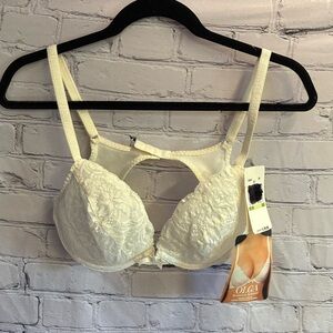 Olga Women’s‎ Sensuous Solutions Lace Underwire Push Up One Clasp Bra Sz 38B NWT